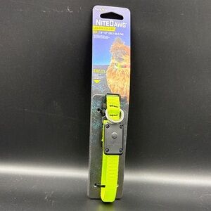 New in Packaging Nite Ize NiteDawg LED Dog Collar - Neon Yellow size xs